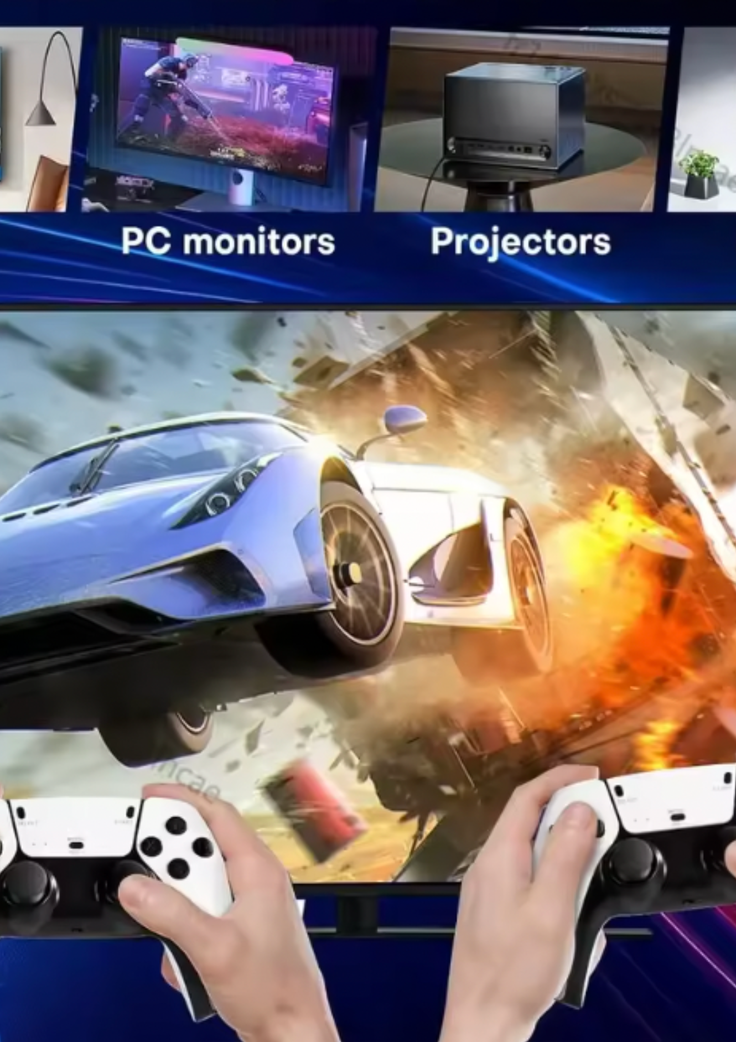 Console de jeu TV 4K avec manettes sans fil, 128 Go et plus de 40 000 jeux rétro intégrés