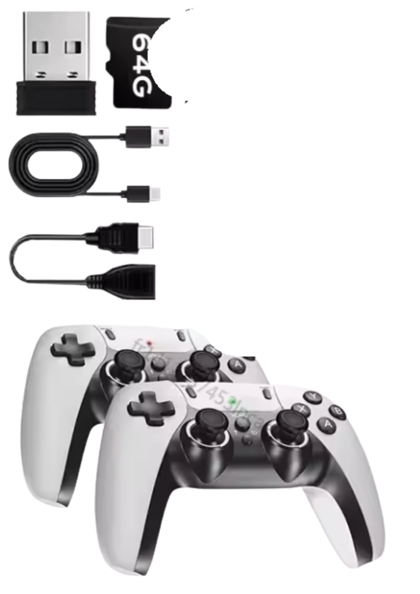 Console de jeu TV 4K avec manettes sans fil, 128 Go et plus de 40 000 jeux rétro intégrés