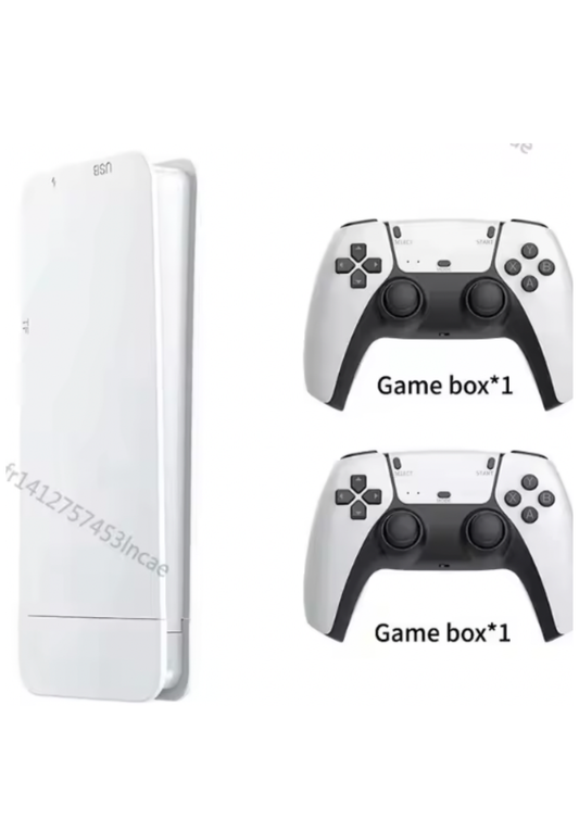 Console de jeu TV 4K avec manettes sans fil, 128 Go et plus de 40 000 jeux rétro intégrés