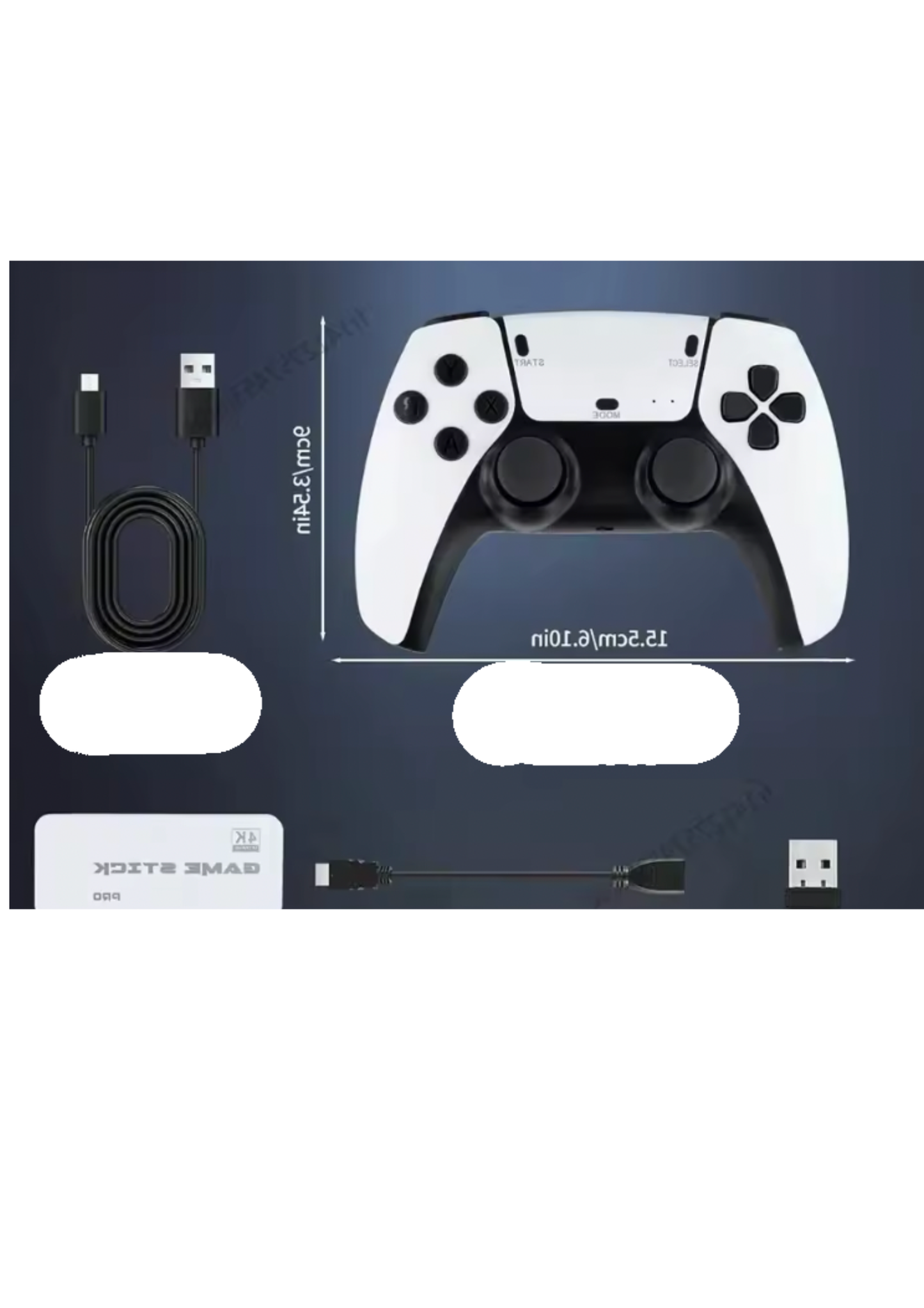 Console de jeu TV 4K avec manettes sans fil, 128 Go et plus de 40 000 jeux rétro intégrés