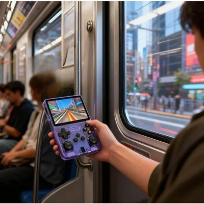 Console rétro portable R36S 64GB/128GB Linux écran IPS 3,5 pouces console de jeux à main