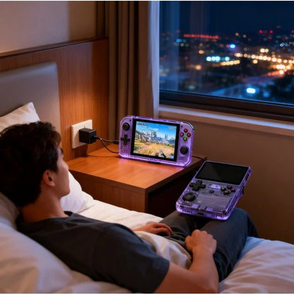 Console rétro portable R36S 64GB/128GB Linux écran IPS 3,5 pouces console de jeux à main